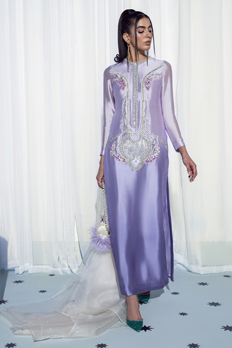 Momal Sheikh in Violet Mist